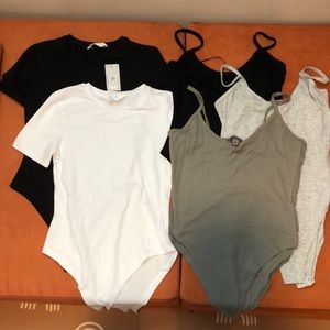 5 Primark Bodysuits, Size Small